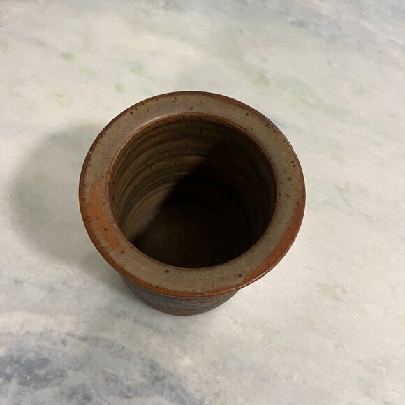 1992 Artisan Vase Deborah DD Tinsman Tribal Ceramic Sgraffito Pottery Art VTG - Picture 8 of 14